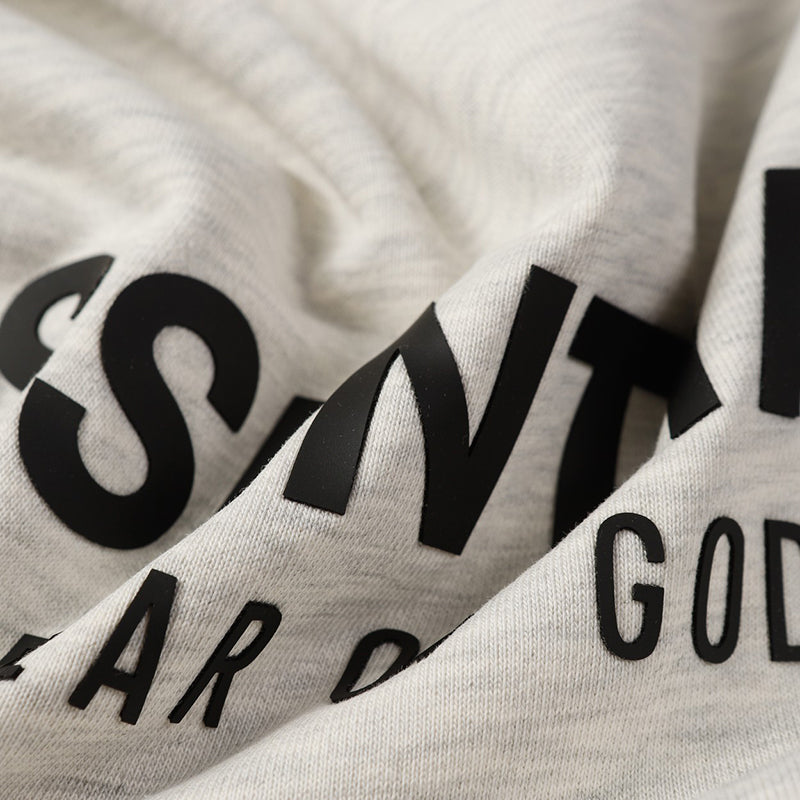 Fear Of God Essentials Hoodie – Grey / White Grey