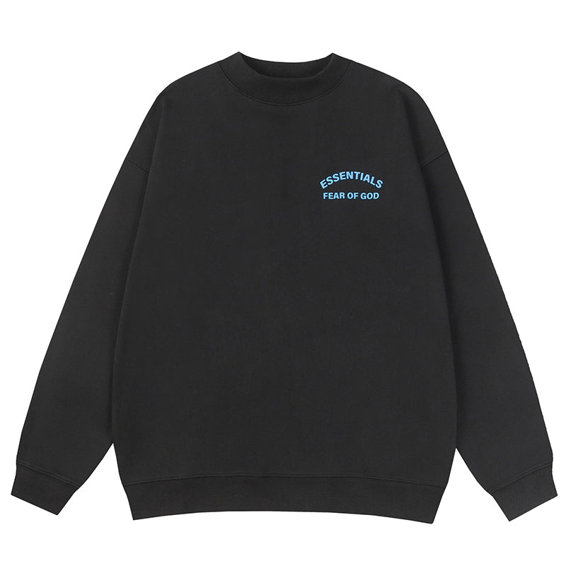 Fear of God Essentials Logo Sweatshirt – Black / White Grey