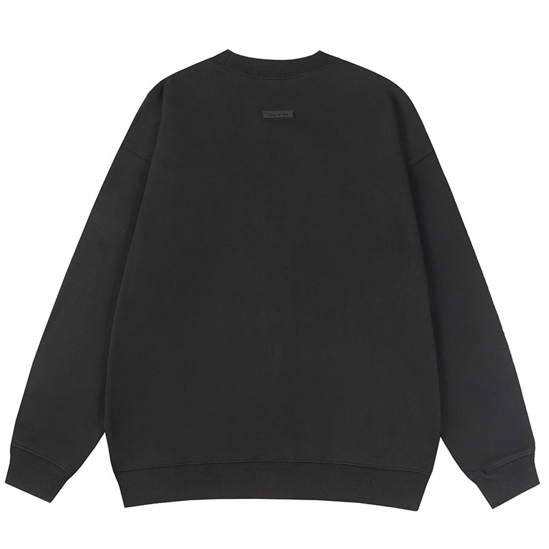 Fear of God Essentials Logo Sweatshirt – Black / White Grey