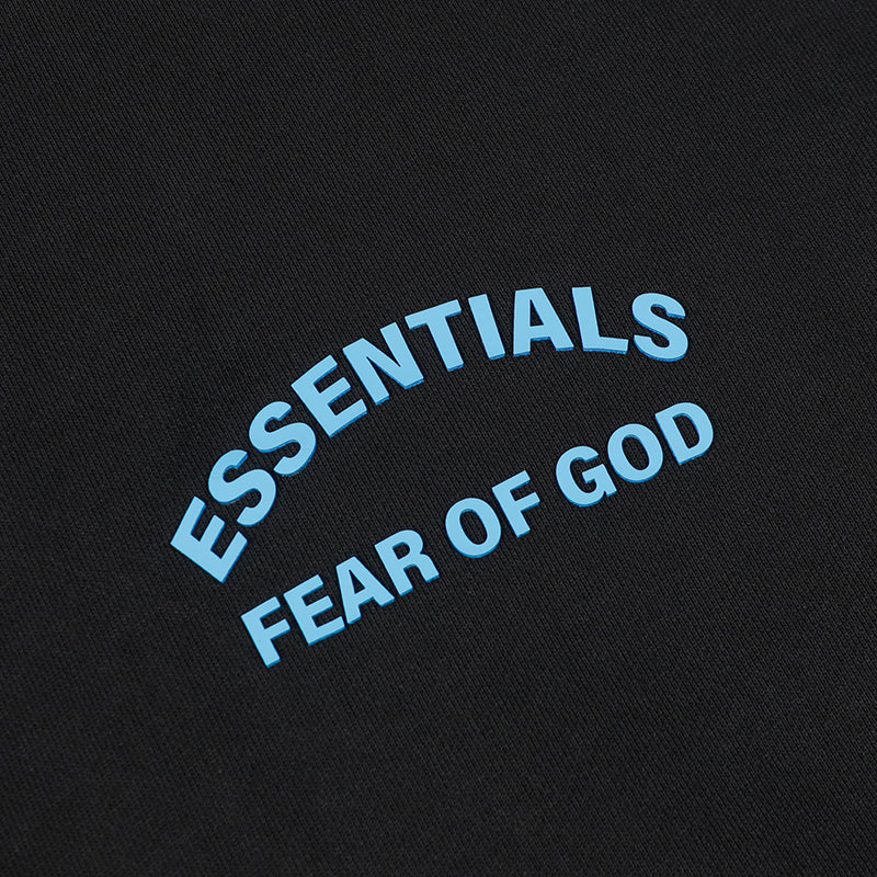Fear of God Essentials Logo Sweatshirt – Black / White Grey