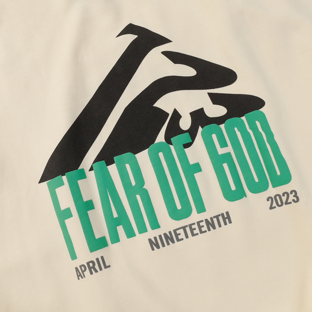 Fear Of God x RRR123 Washed & Distressed Hoodie – Black / Apricot