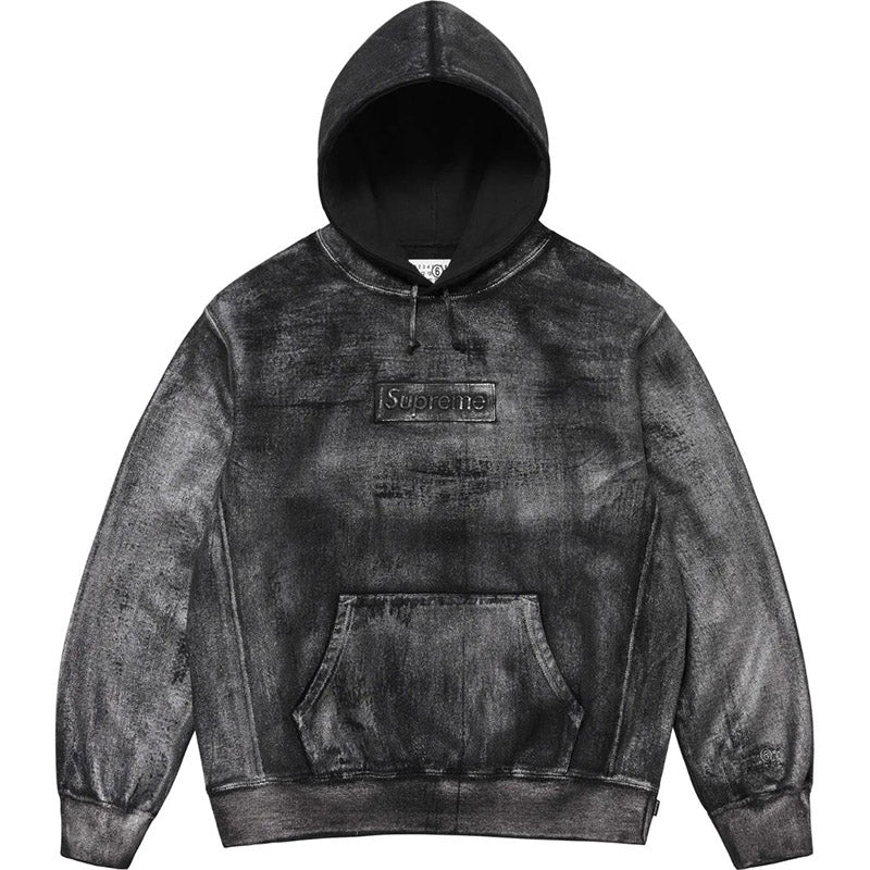 Supreme x MM6 Maison Margiela Foil Box Logo Hooded Sweatshirt