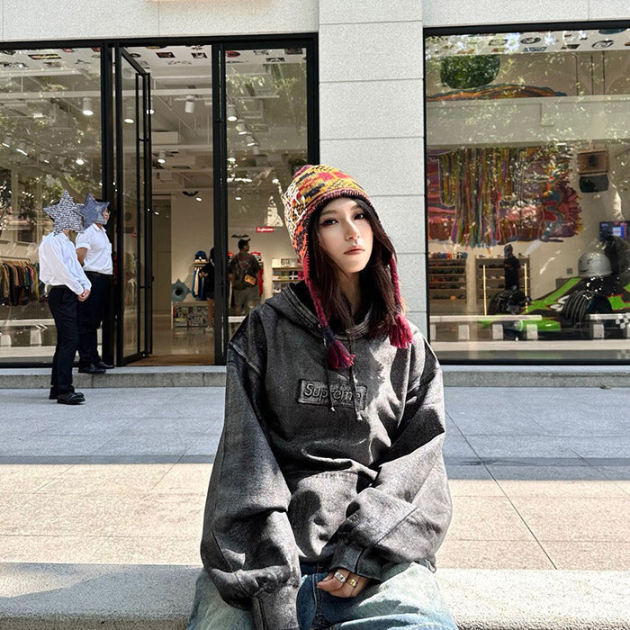 Supreme x MM6 Maison Margiela Foil Box Logo Hooded Sweatshirt