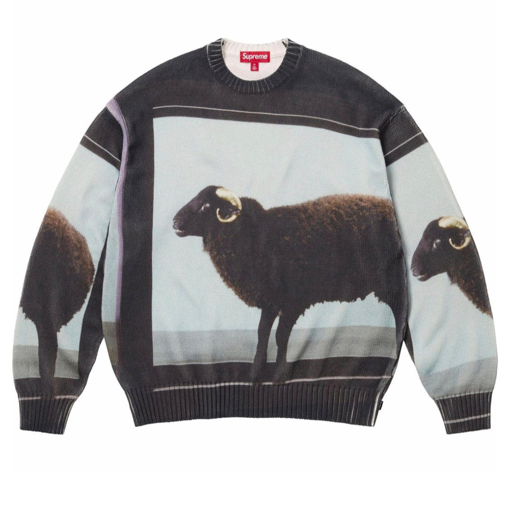 Supreme SS25 Golden Horn Black Sheep Knitted Sweater
