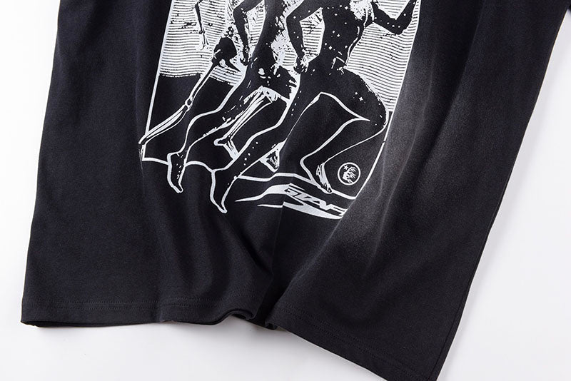 HELLSTAR Graphic Print Relaxed Fit Cotton T-Shirt