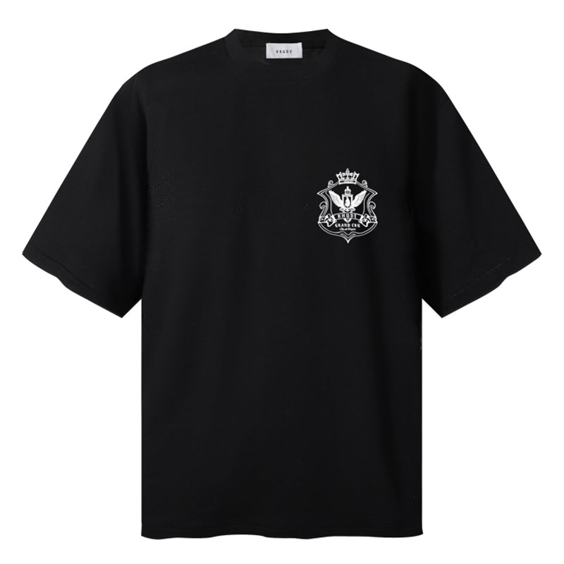 RHUDE Grand Cru Crest Tee – Black / White