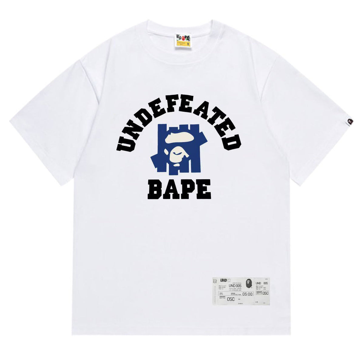 BAPE Ape Head Graphic Tee - Black & White