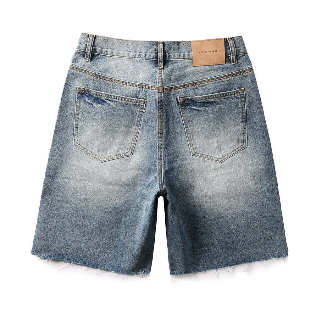 Purple Brand Destroyed Slim Fit Denim Shorts #5100