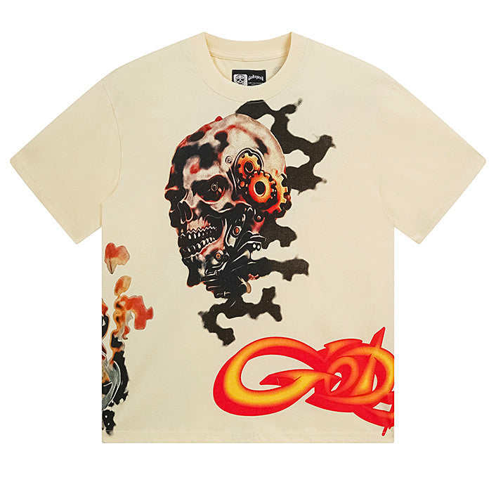 GODSPEED Skull T-Shirt – 100% Cotton Graphic Tee