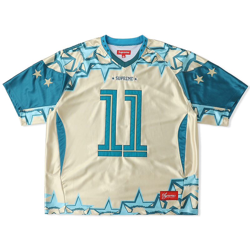 Supreme Stars Football Jersey — Beige / Orange