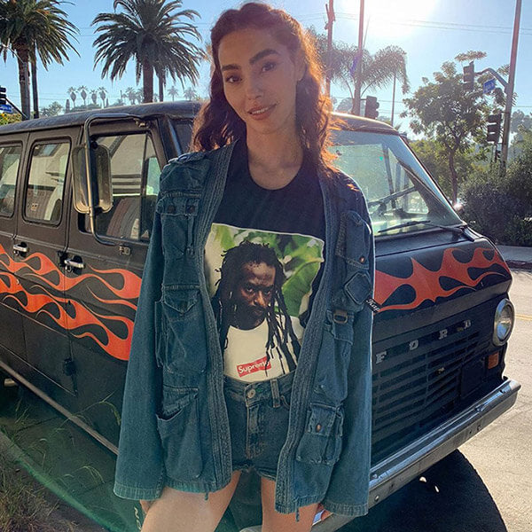Supreme Rapper Graphic T-Shirt — Black / White