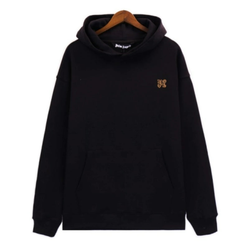 Palm Angels Foggy PA Cotton Hoodie – Beige Men's Logo Hoodie