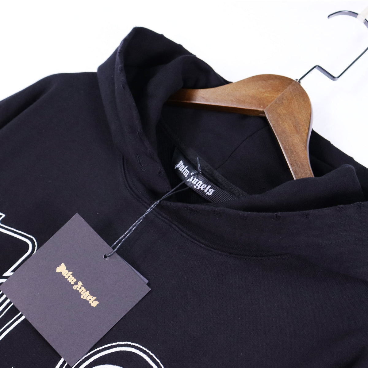 Palm Angels Hoodie – Black Men's Premium Cotton Hoodie