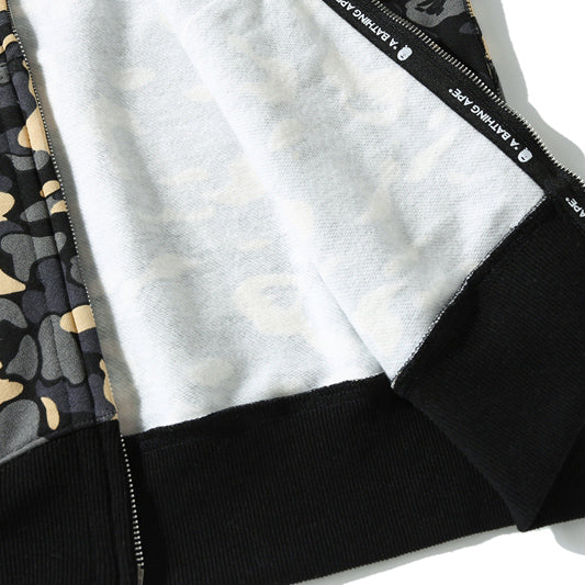 BAPE Camo Shark Double-Zip Hoodie