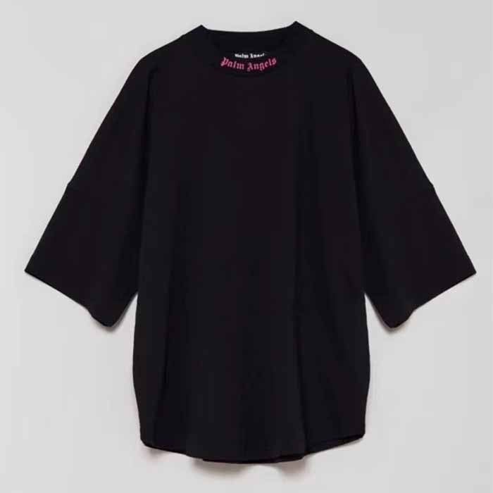 Palm Angels Oversized Gothic Back Logo T-Shirt