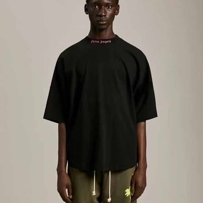 Palm Angels Oversized Gothic Back Logo T-Shirt