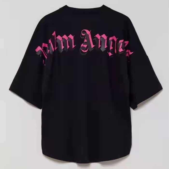 Palm Angels Oversized Gothic Back Logo T-Shirt