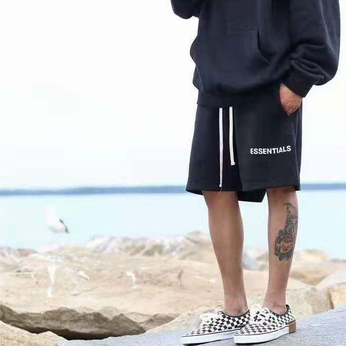 Fear of God Essentials Shorts – Gray / Apricot / Black