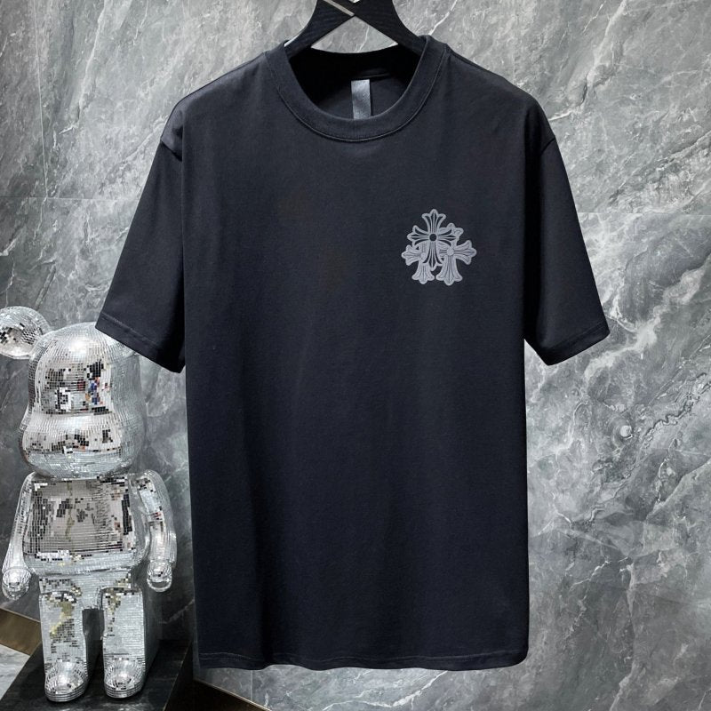Chrome Hearts Essential Cotton T-Shirt – Black, Grey & White