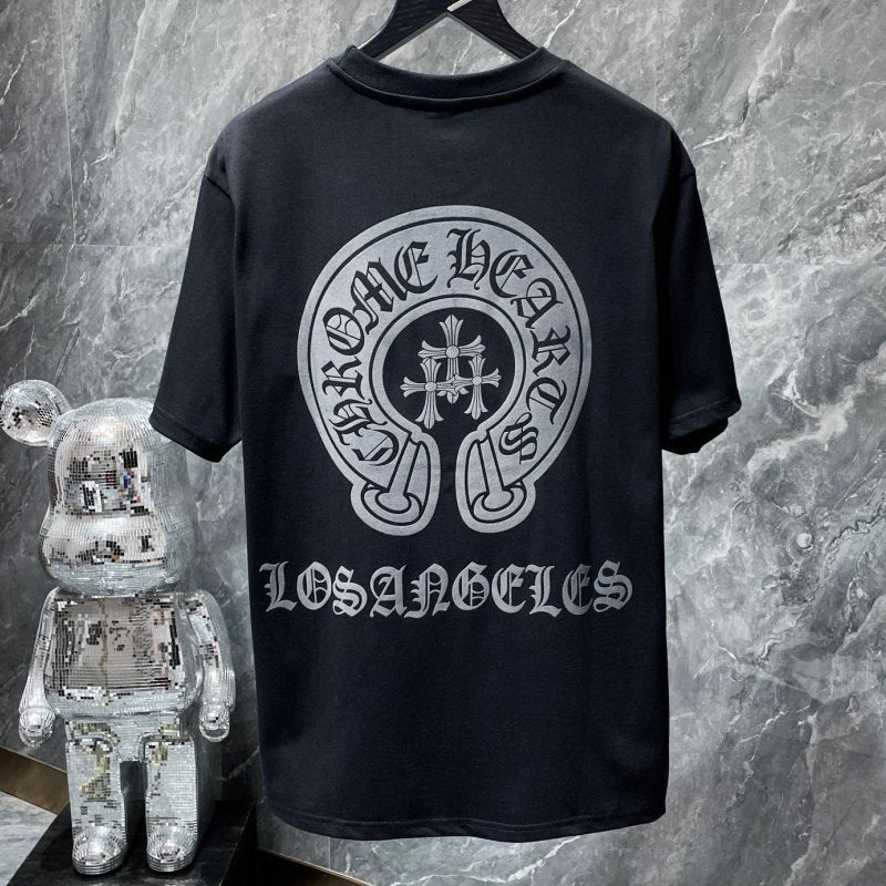 Chrome Hearts Essential Cotton T-Shirt – Black, Grey & White