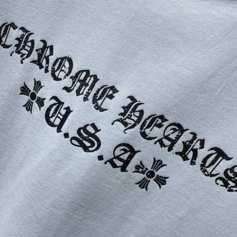 Chrome Hearts Signature Cotton T-Shirt – Black, Grey & White