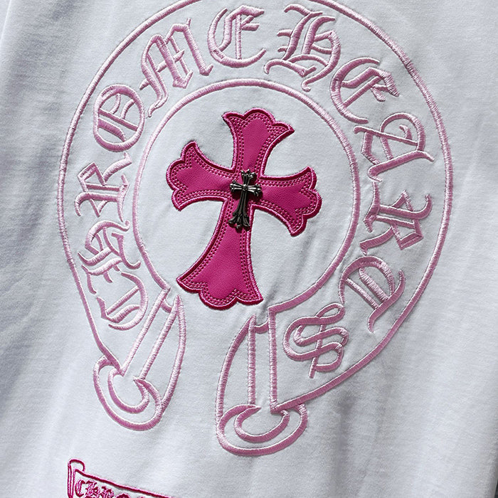 Chrome Hearts T-Shirt – Pink, Black & White
