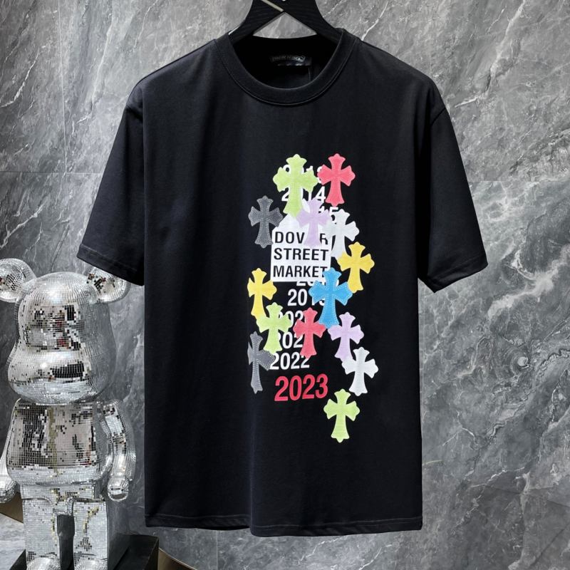 Chrome Hearts x Dover Street Market Rainbow Cross Anniversary Tee – Black / White