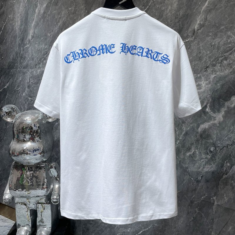 Chrome Hearts x Matty Boy Neon Green Smiley Paint Splash Tee – Black / White
