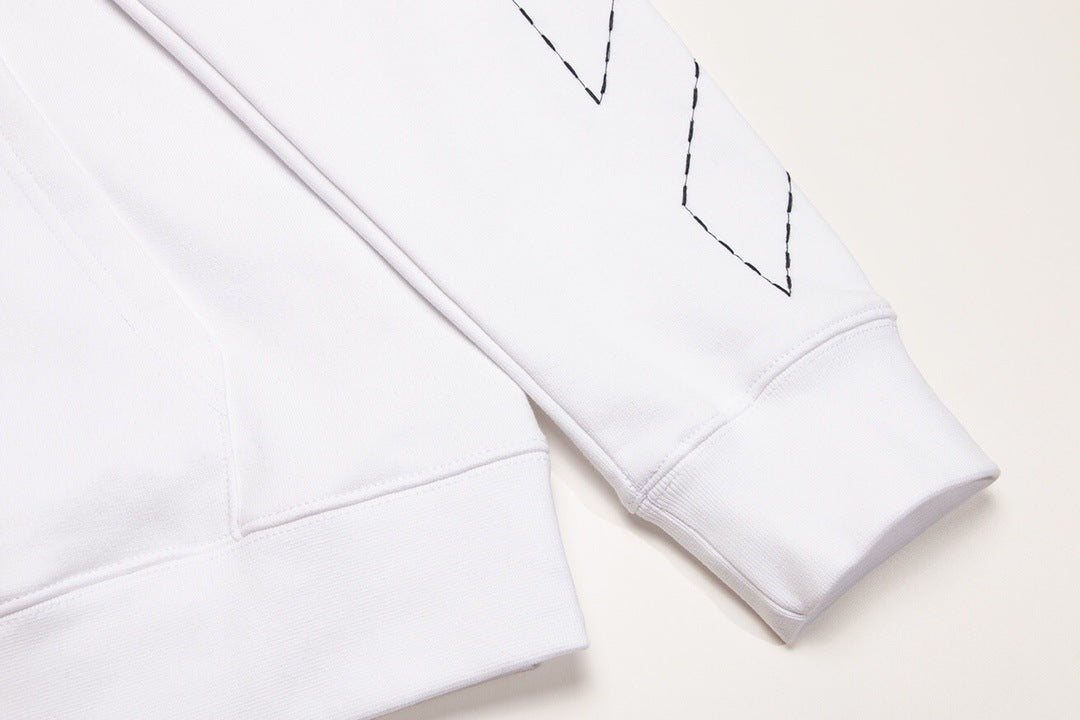 OFF-WHITE Sickle Sketch Embroidery Arrow Hoodie