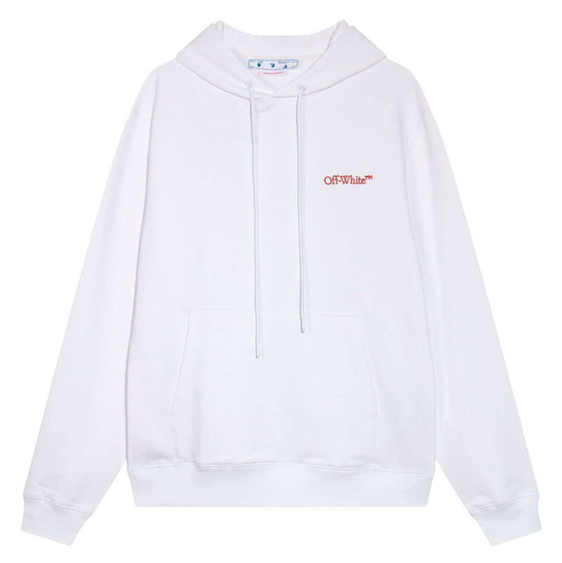 OFF WHITE Scratch Arrow Hoodie – Black & White