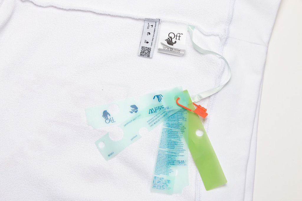 OFF WHITE Scratch Arrow Hoodie – Black & White