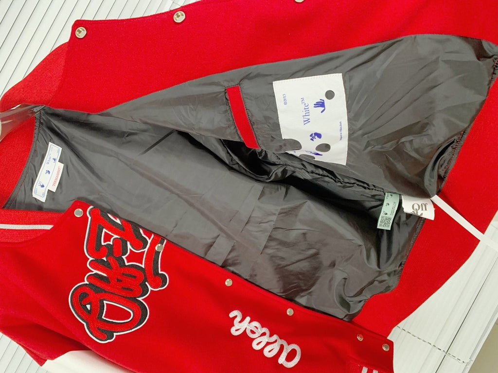 OFF-WHITE x NBA Chicago Bulls Varsity Jacket