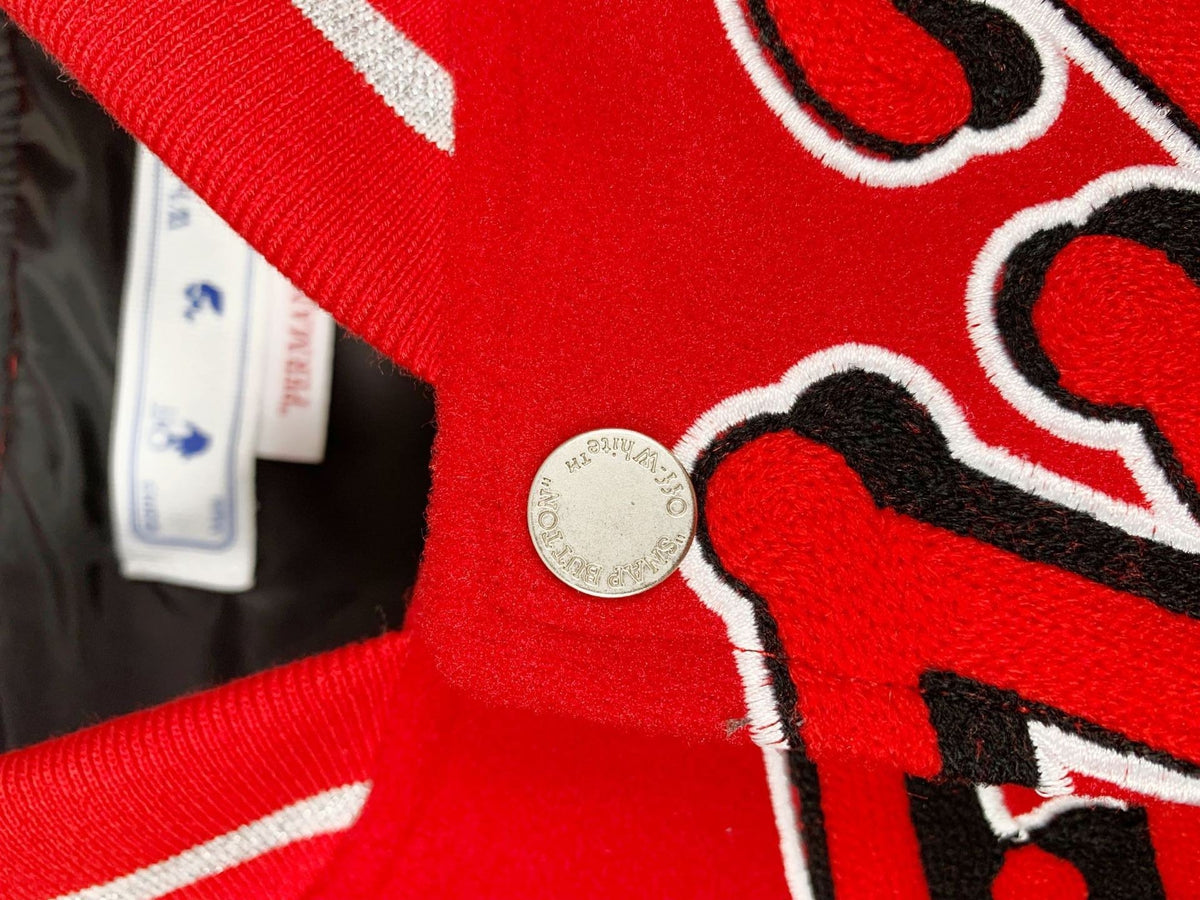 OFF-WHITE x NBA Chicago Bulls Varsity Jacket