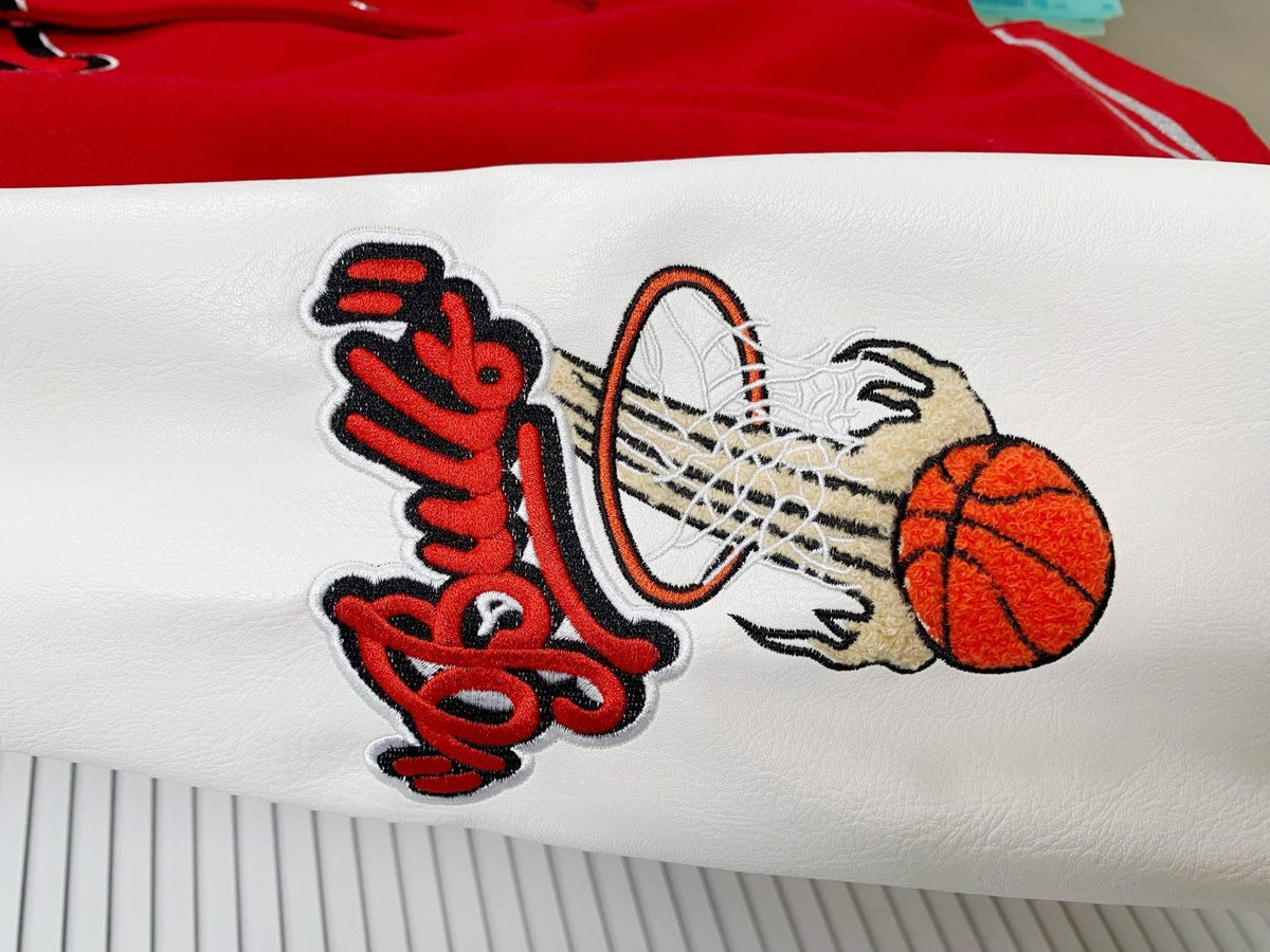OFF-WHITE x NBA Chicago Bulls Varsity Jacket