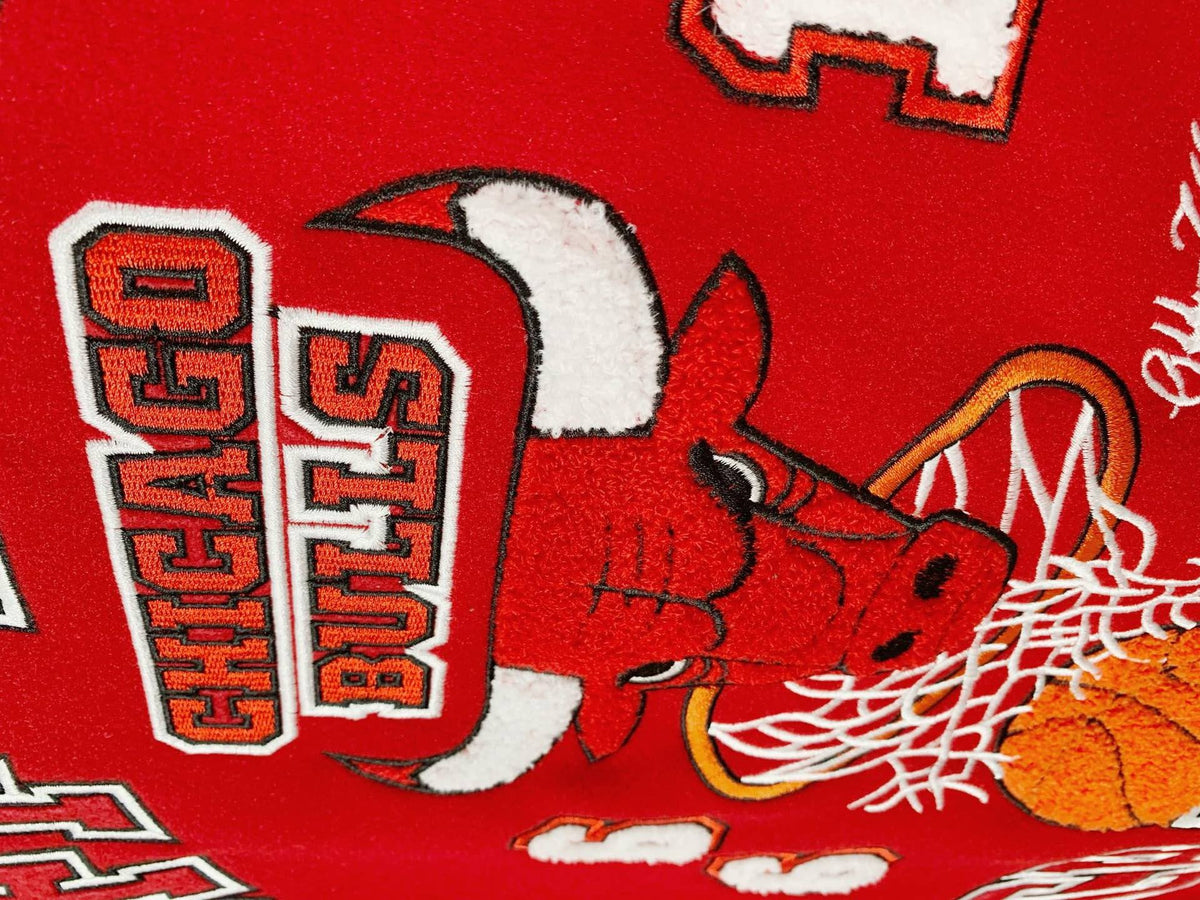 OFF-WHITE x NBA Chicago Bulls Varsity Jacket