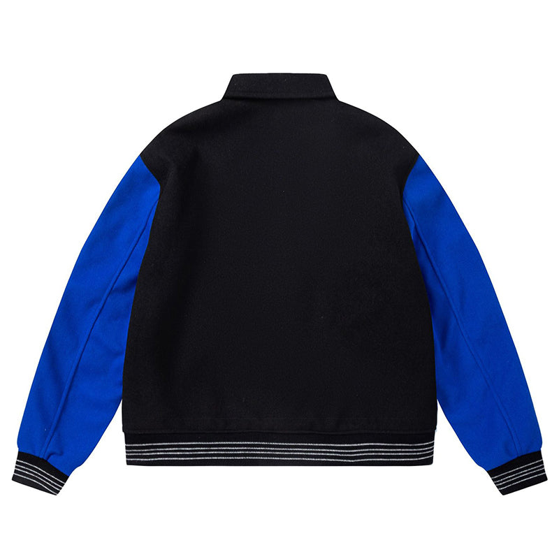 AMIRI Bone Embroidered Baseball Jacket – Loose Fit Streetwear