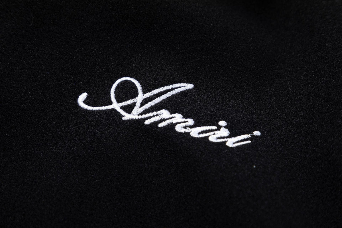 AMIRI Bone Embroidered Baseball Jacket – Loose Fit Streetwear