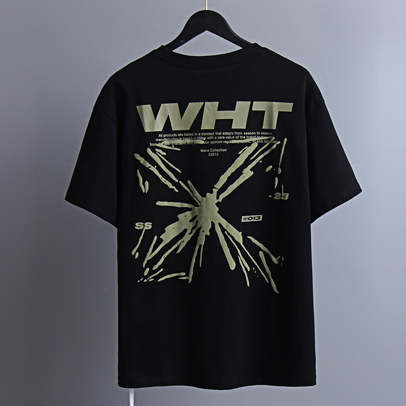 OFF-WHITE "WHT" Brushstroke Arrow Graphic T-Shirt
