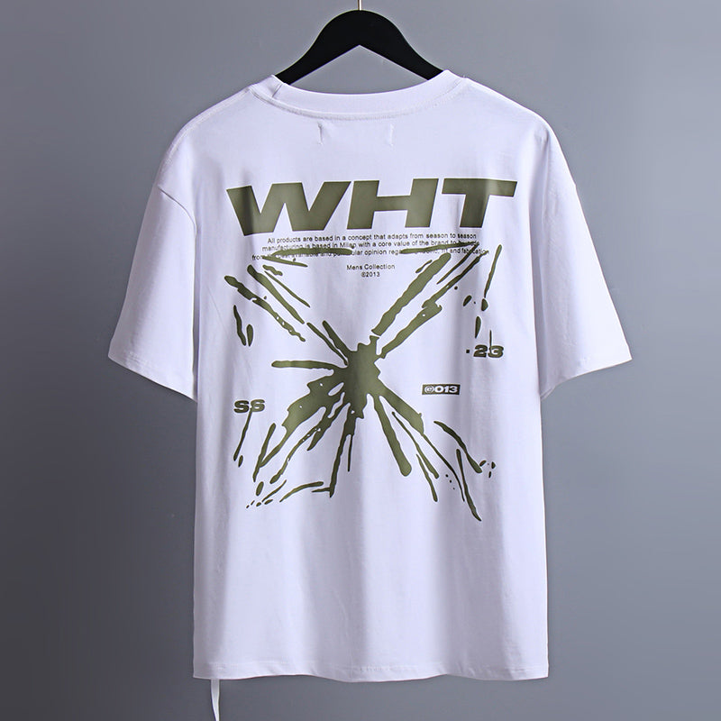 OFF-WHITE "WHT" Brushstroke Arrow Graphic T-Shirt