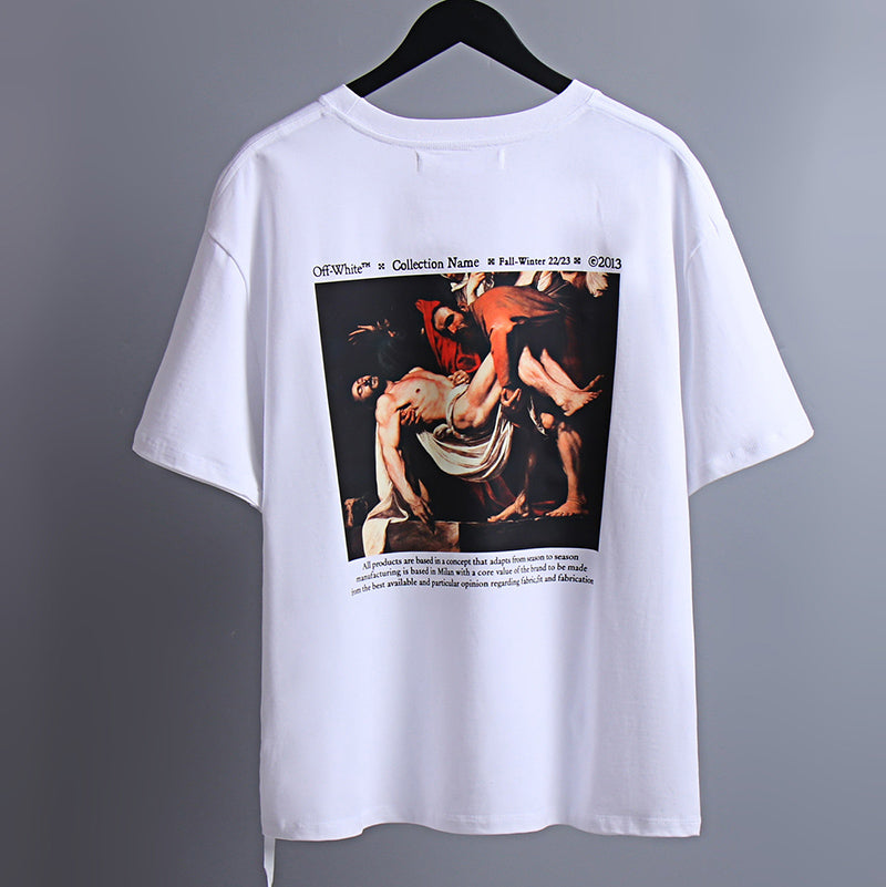 OFF-WHITE Caravaggio "Entombment" Baroque Art Graphic T-Shirt