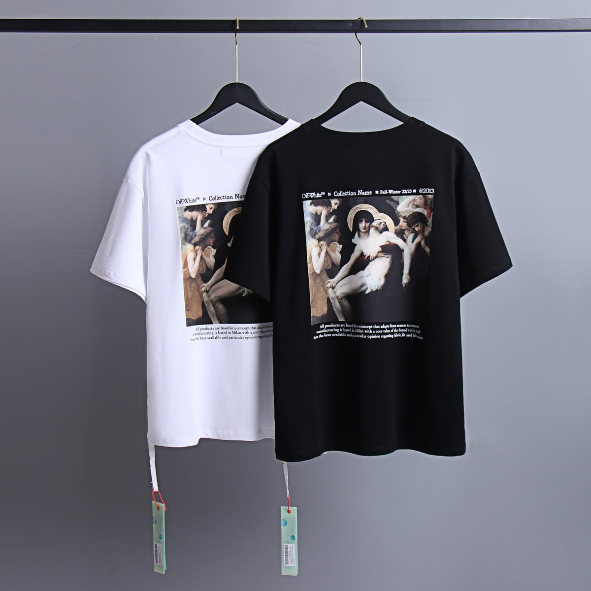 OFF-WHITE Pietà Renaissance Painting Graphic T-Shirt