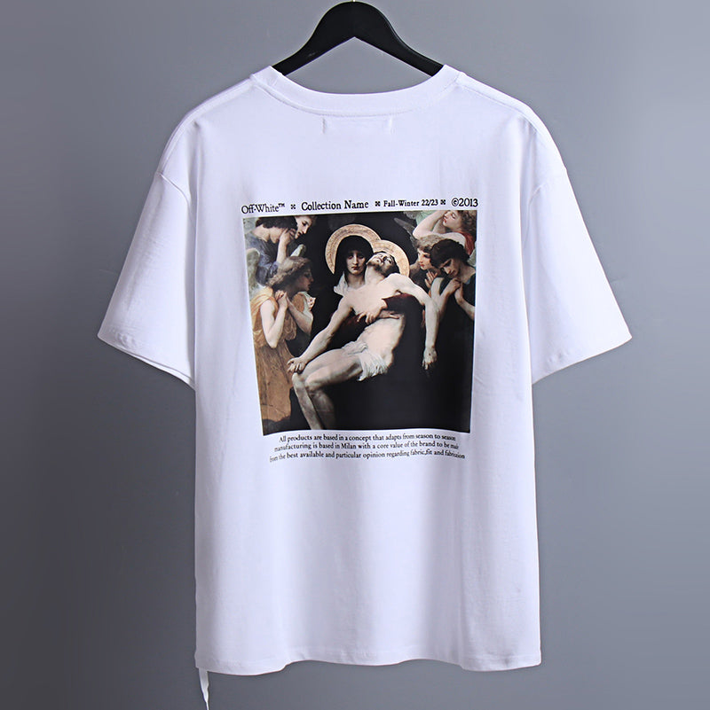 OFF-WHITE Pietà Renaissance Painting Graphic T-Shirt