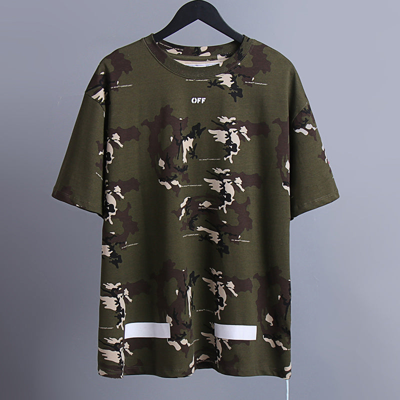 OFF-WHITE "Seeing Things" Camo Arrow Graphic T-Shirt