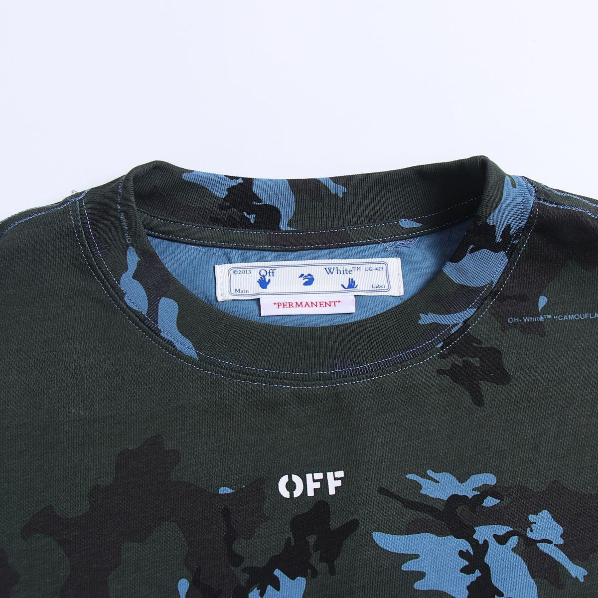 OFF-WHITE "Seeing Things" Camo Arrow Graphic T-Shirt