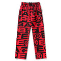 BAPE All-Over Letter Print Sweatpants