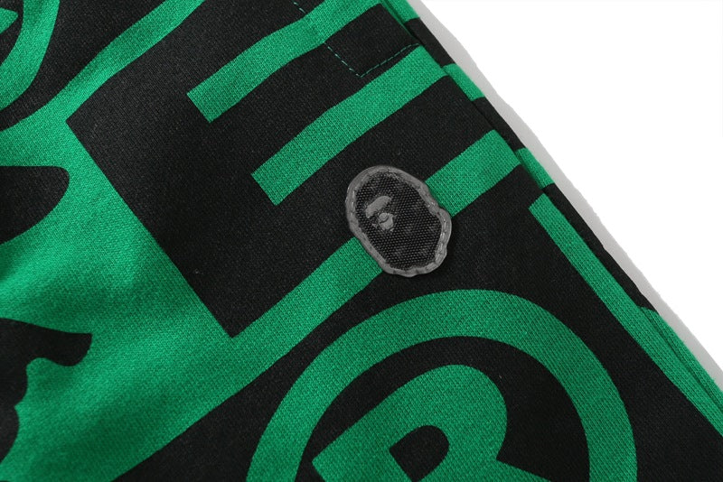BAPE All-Over Letter Print Sweatpants