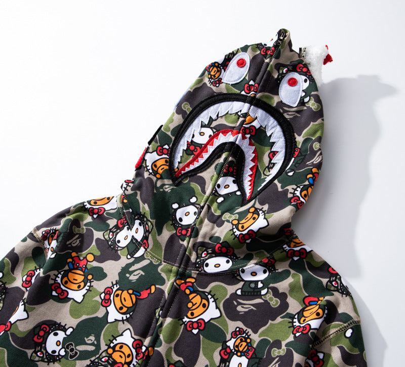 BAPE x Hello Kitty Camo Hoodie
