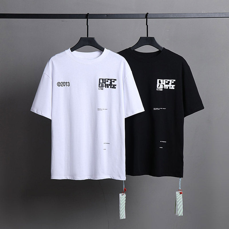 Off-White Alphabet Arrow Pattern T-Shirt (White/Black)