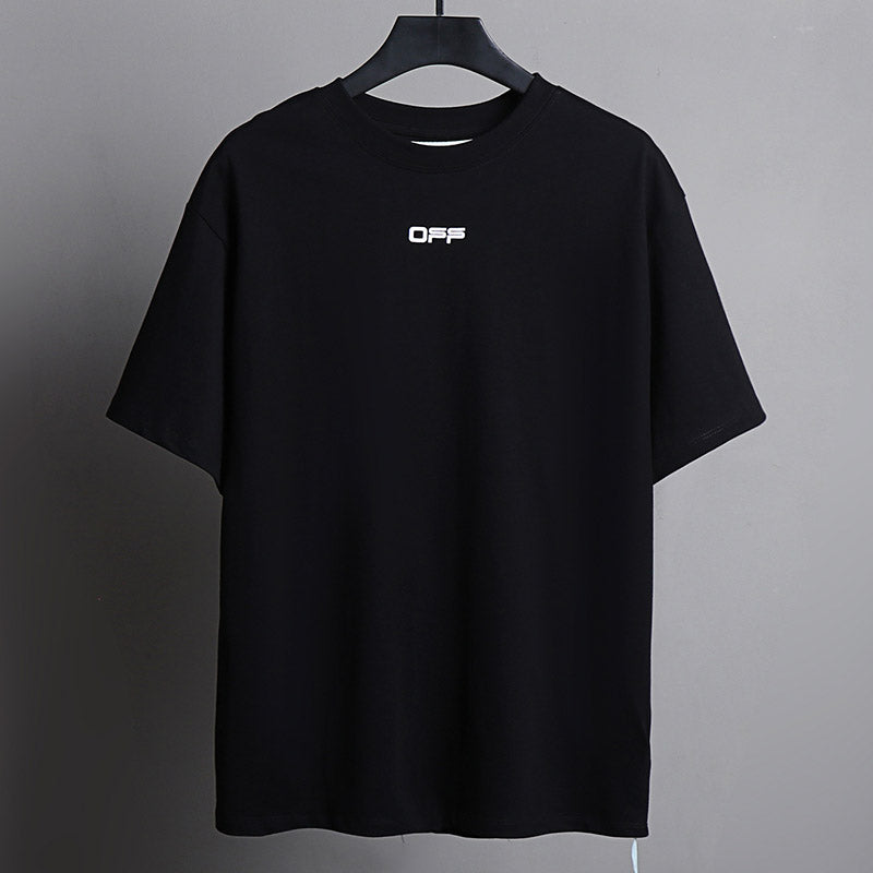 Off-White Flame Skull Pattern T-Shirt