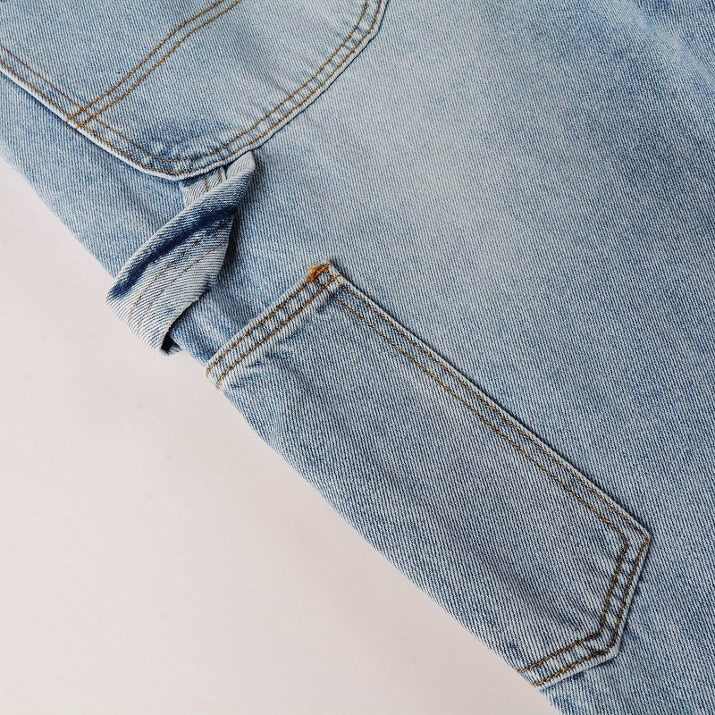 AMIRI Loose Fit Distressed Jeans – Full Length Denim